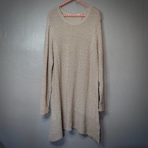 Eight Eight Eight Sweater Tunic - Tan - 2X - *Small Flaw*
